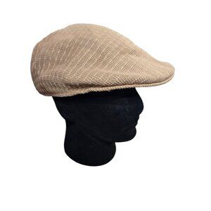 Vintage Newsboy Cap Hat Tan